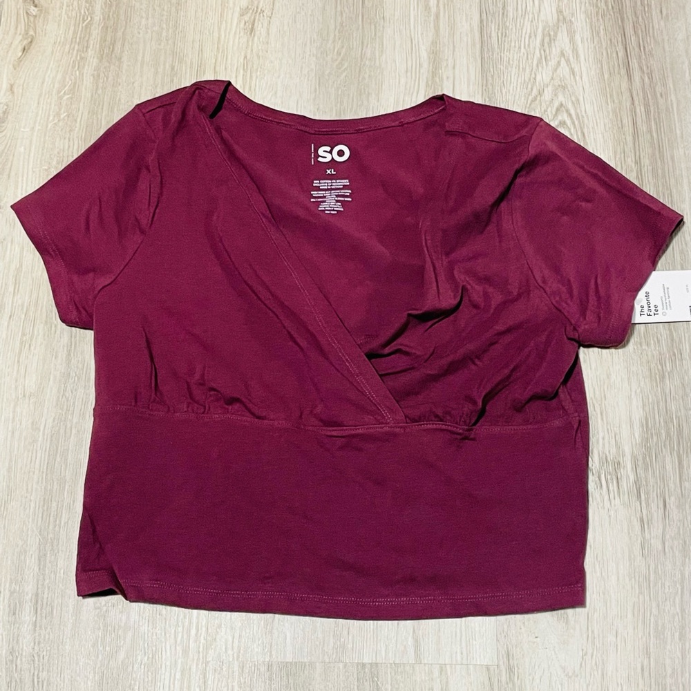 SO Cropped Wrap Tee